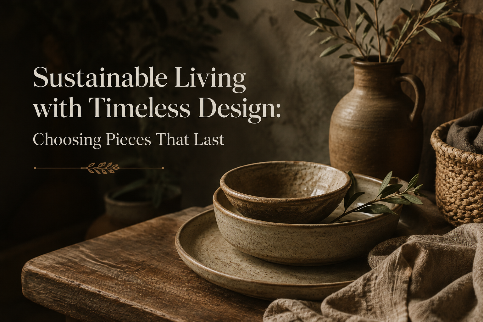 Sustainable Living with Timeless Design: Choosing Pieces That Last
