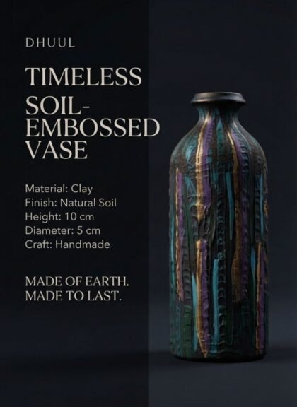 Timeless Soil-Embossed Vase